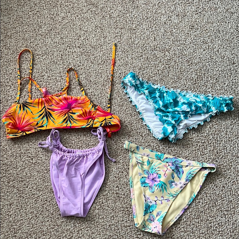 Colorful Floral Bikini Lot Size Large
